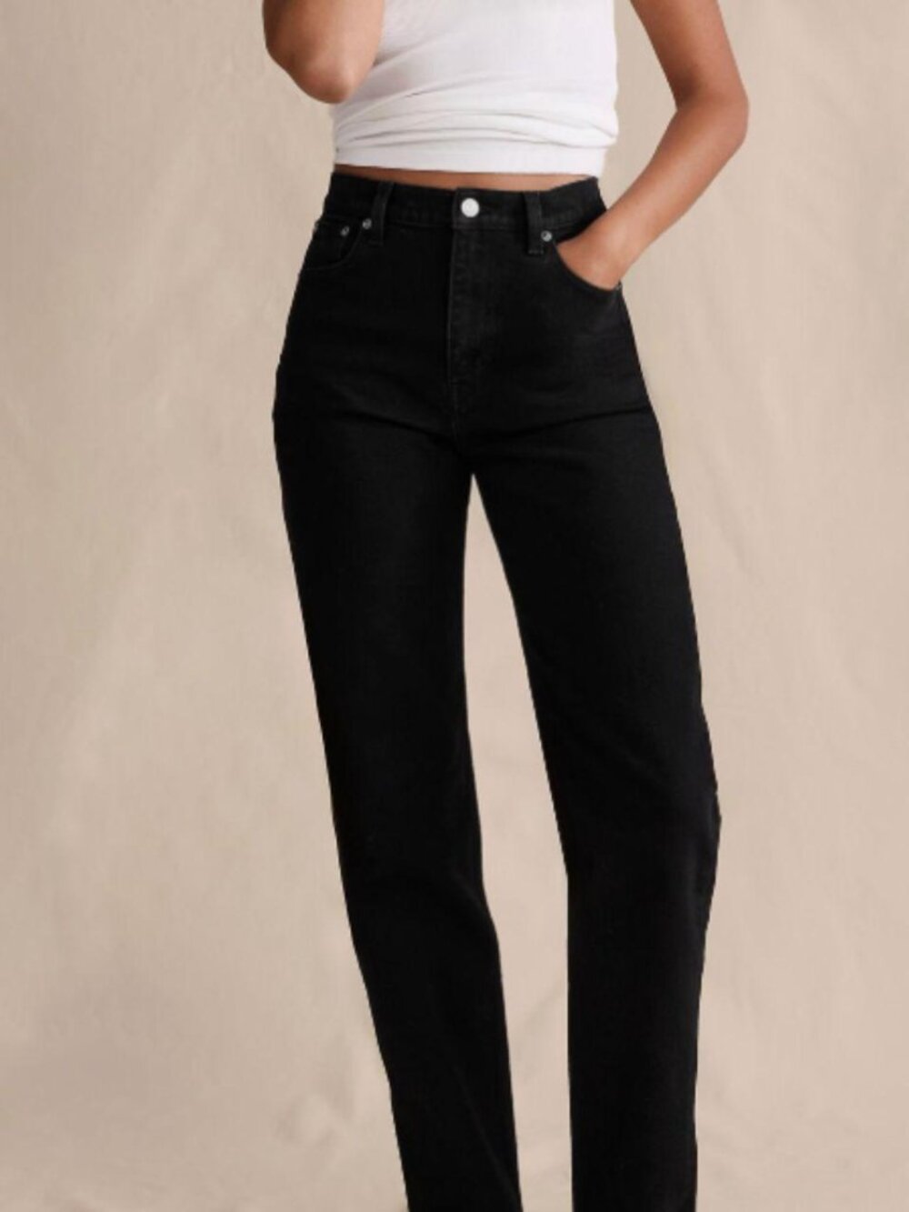 Banana Republic Women's Black Jeans in Size 26/2